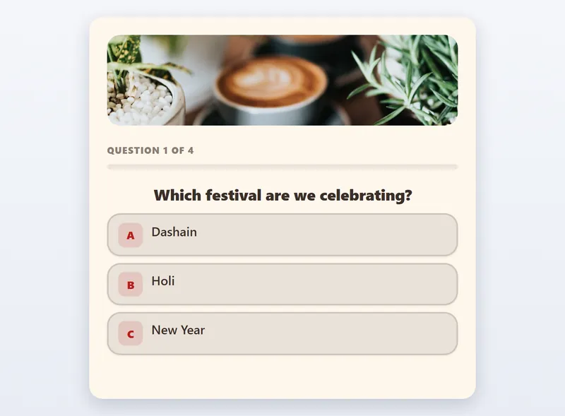 Quiz game preview