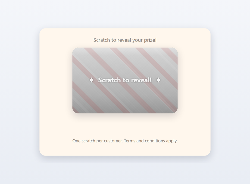 Scratch Card game preview