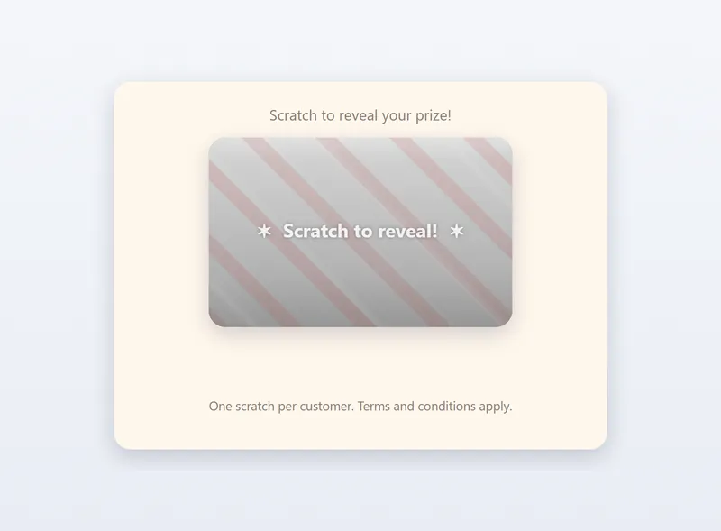 Scratch Card game preview