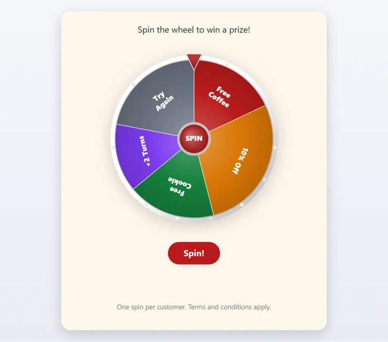 Spin the Wheel game preview