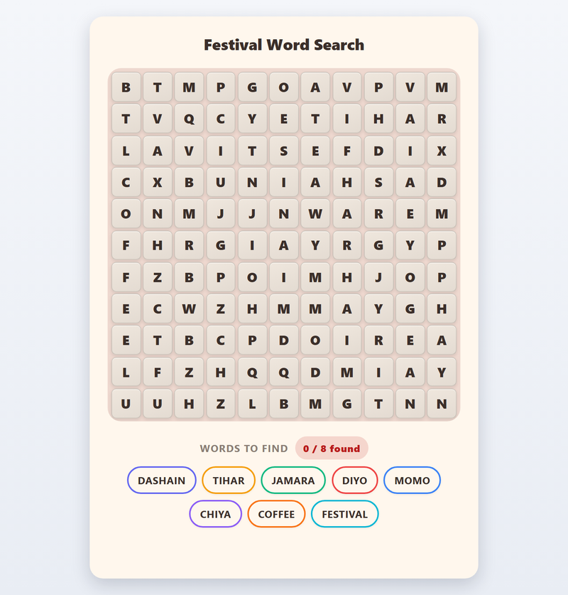 Word Search game preview