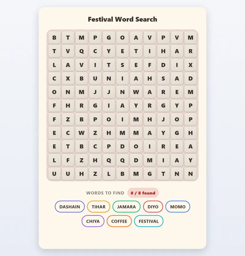 Word Search game preview
